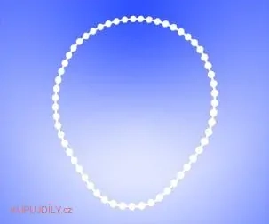 Řetízková smyčka PRIM 3.2 mm - 50 cm - bílá